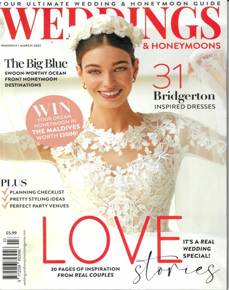 Wedding Honeymoons Magazine Issue MAR 22