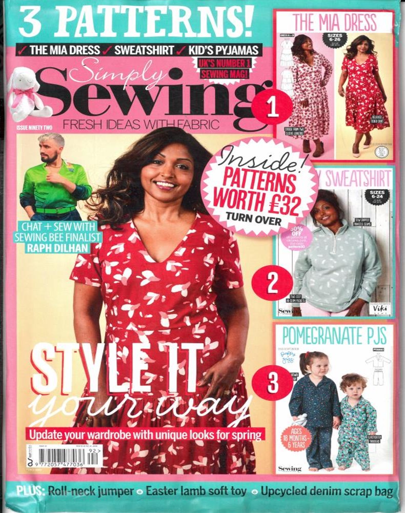 Simply Sewing Magazine Issue NO 92