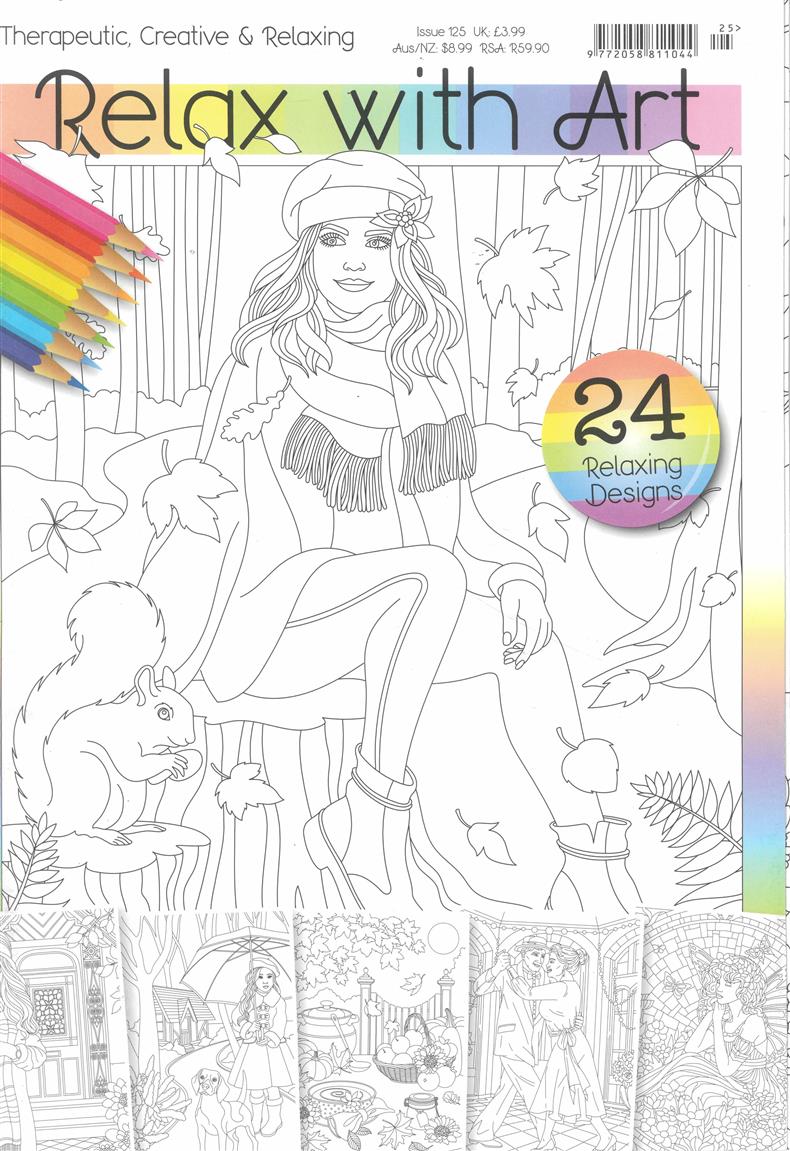 Relax with art magazine subscription
