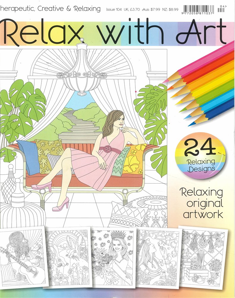  Relax with Art Coloring for Adults - Issue: 5