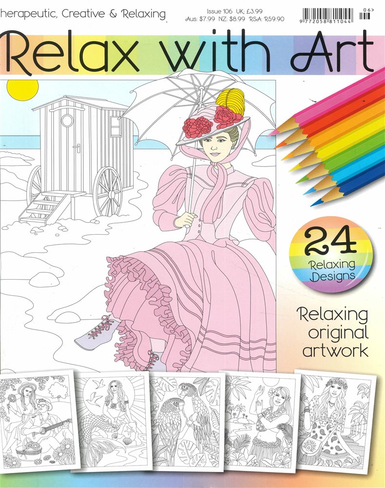 Relax with Art Coloring for Adults - Issue: 5