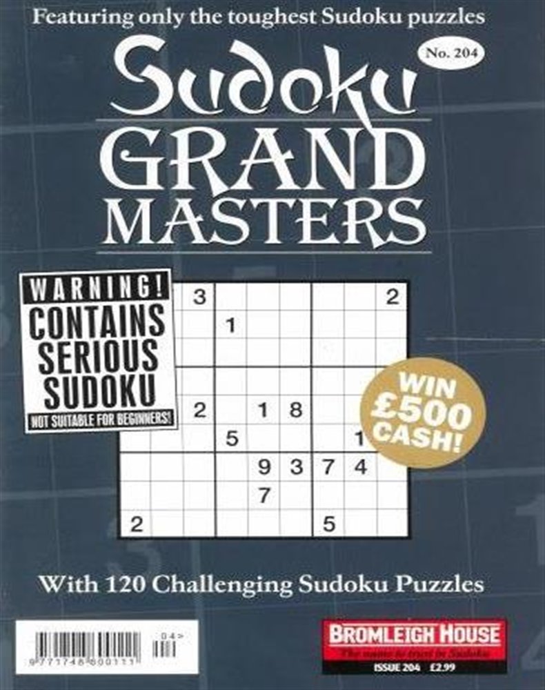 Sudoku Grand Masters Magazine Issue NO 204