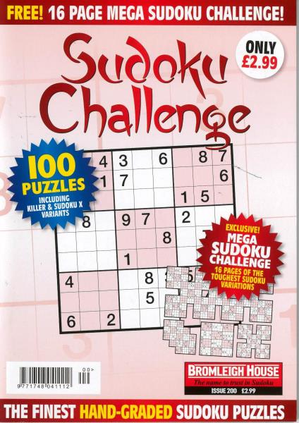 Sudoku Challenge magazine