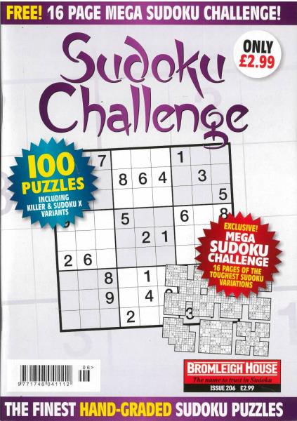Sudoku Challenge Magazine