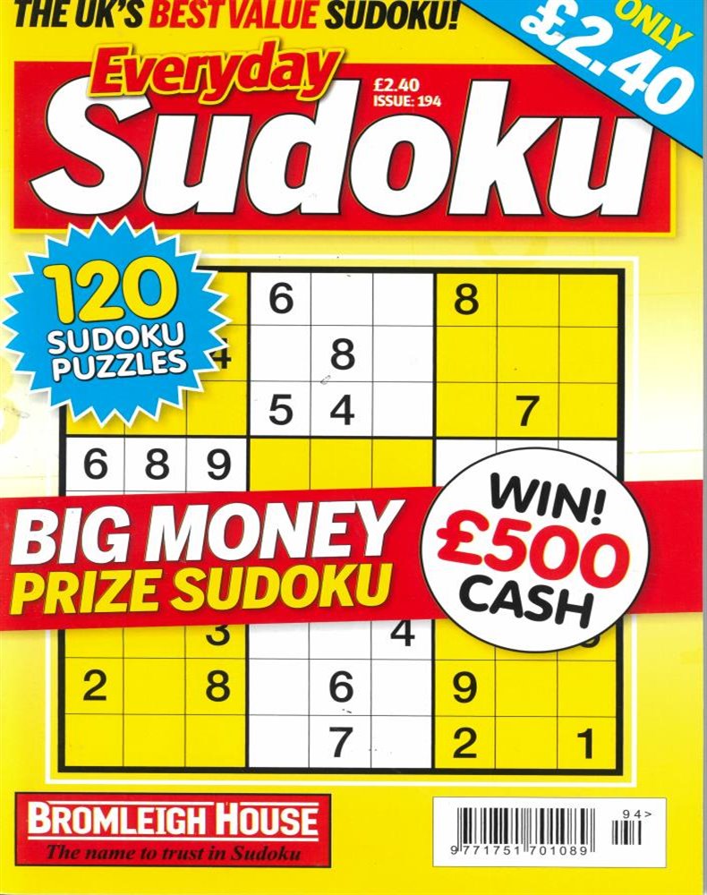 Everyday Sudoku Magazine Issue NO 194