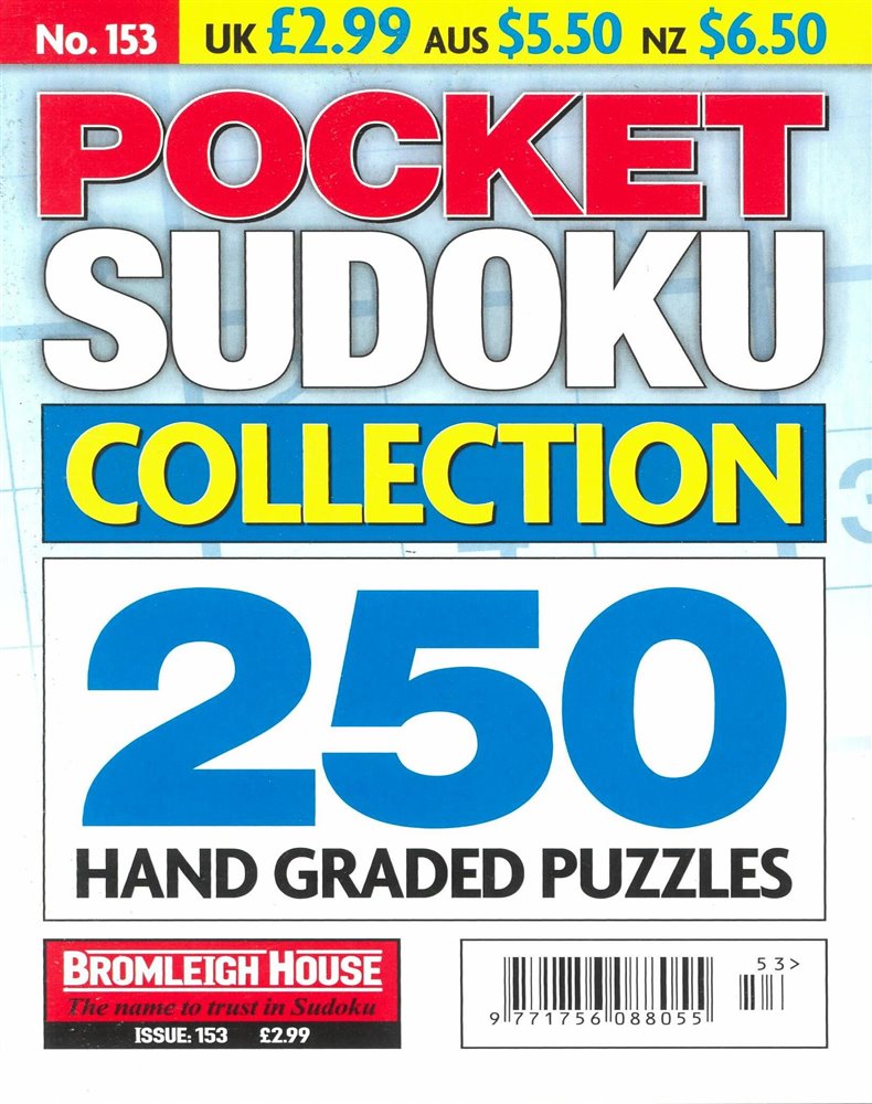 Pocket Sudoku Collection Magazine Issue NO 153