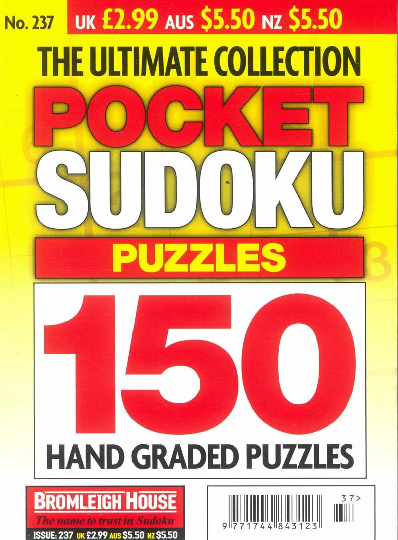 The Ultimate Collection Pocket Sudoku Puzzles - NO 237