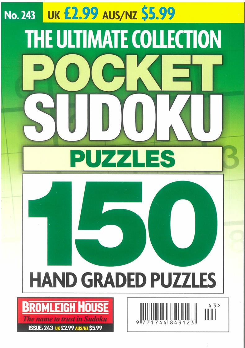 The Ultimate Collection Pocket Sudoku Puzzles - NO 243