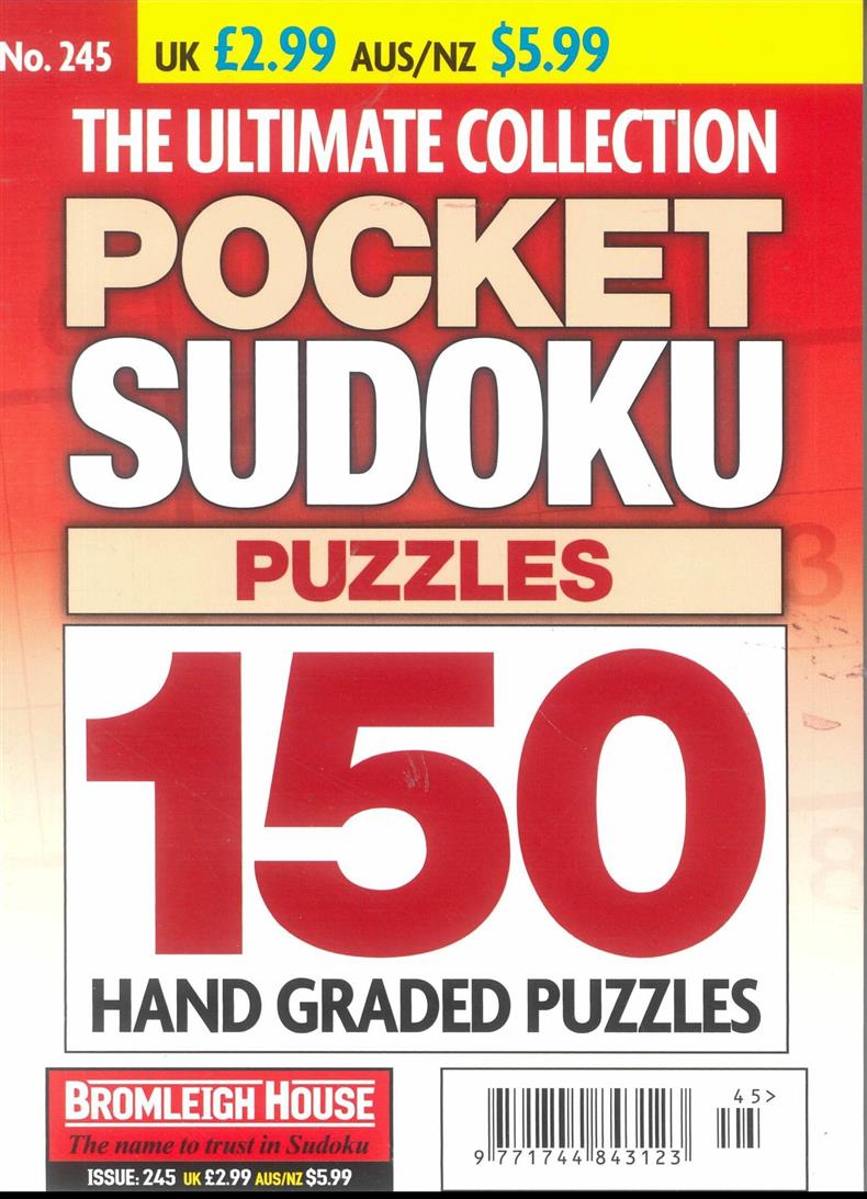The Ultimate Collection Pocket Sudoku Puzzles - NO 245