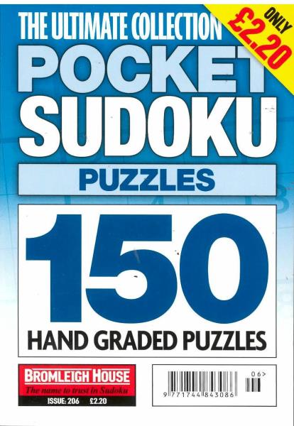 The Ultimate Collection Pocket Sudoku Puzzles Magazine