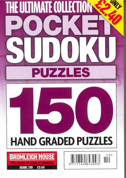 The Ultimate Collection Pocket Sudoku Puzzles magazine