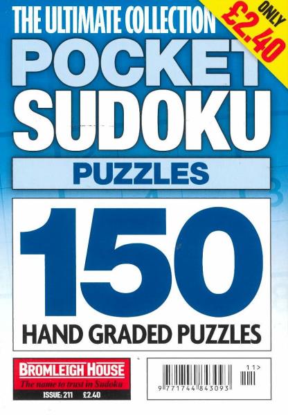 The Ultimate Collection Pocket Sudoku Puzzles magazine