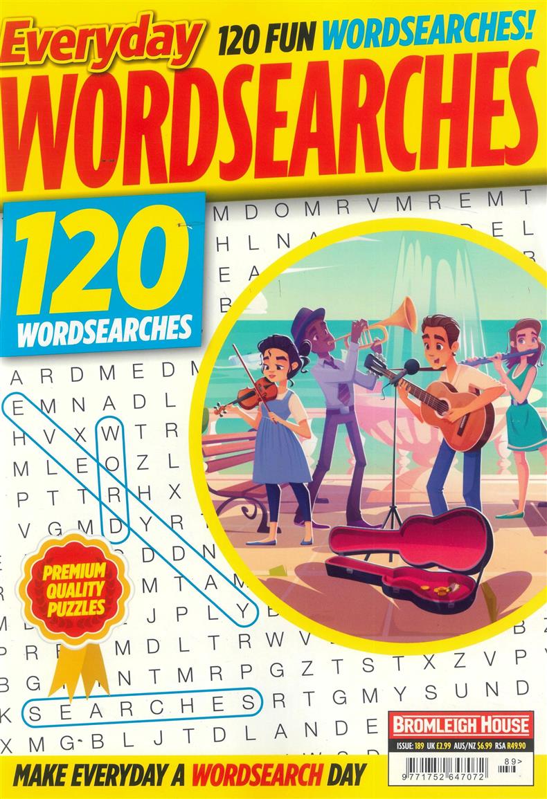 Everyday Wordsearches - NO 189
