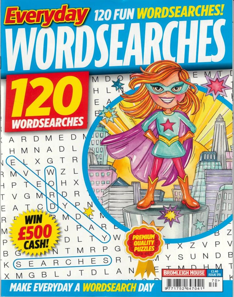 Everyday Wordsearches Magazine Issue NO 170