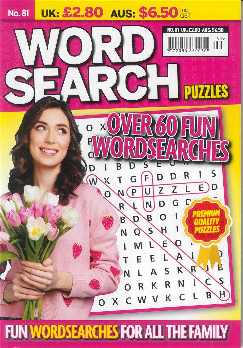 Wordsearch Puzzles - NO 81