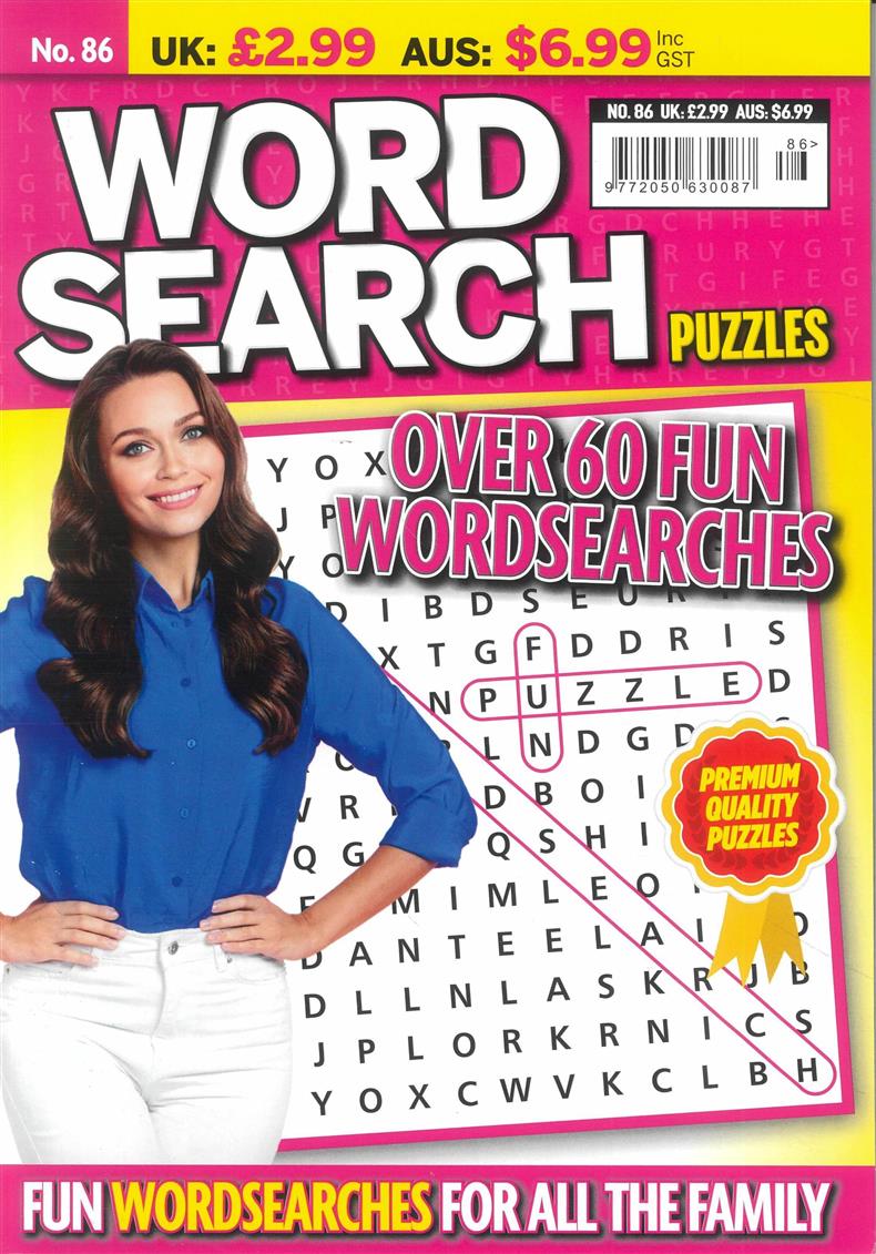 Wordsearch Puzzles - NO 86