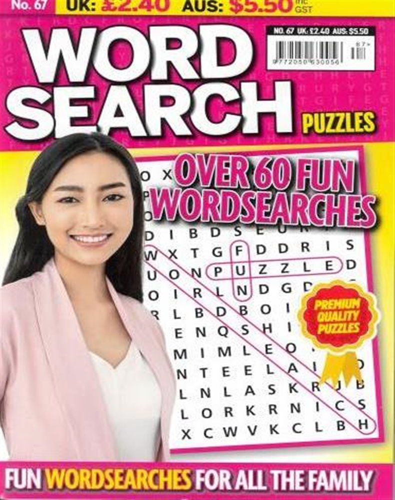Wordsearch Puzzles Magazine Issue NO 67