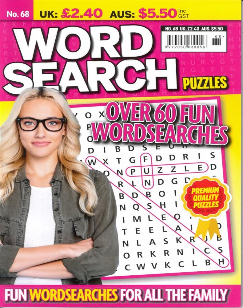 Wordsearch Puzzles Magazine Issue NO 68