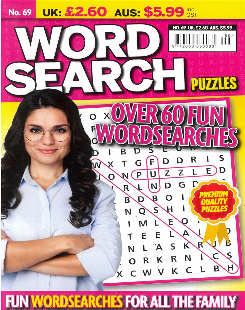 Wordsearch Puzzles Magazine Issue NO 69