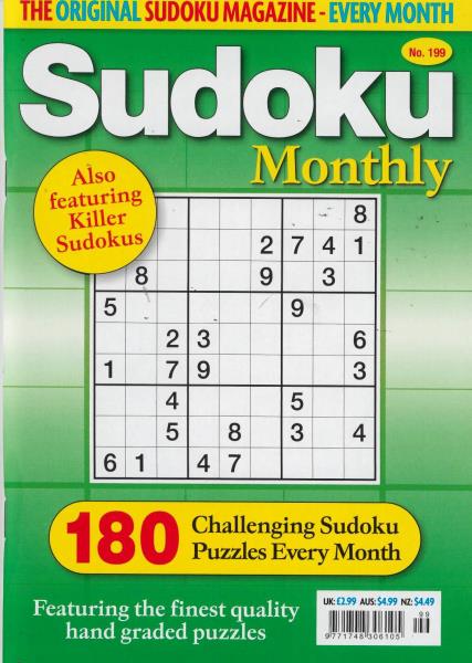 Sudoku Monthly Magazine