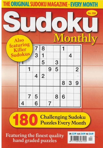 Sudoku Monthly magazine