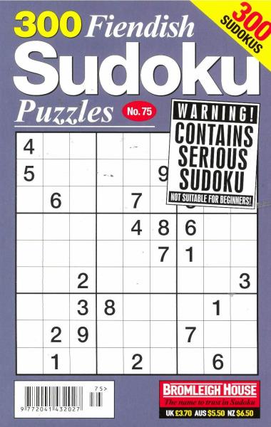 300 Fiendish Sudoku Puzzles magazine