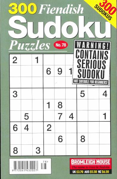 300 Fiendish Sudoku Puzzles magazine