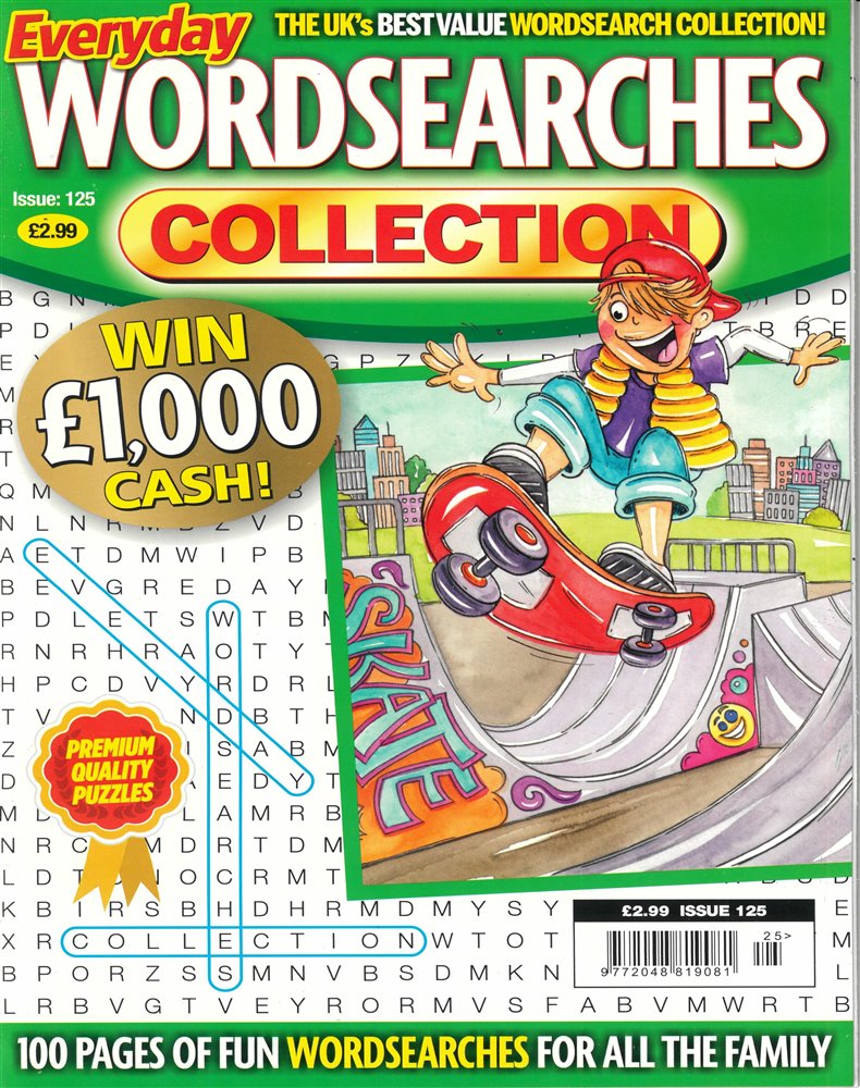 Everyday Wordsearches Collection Magazine Issue NO 25