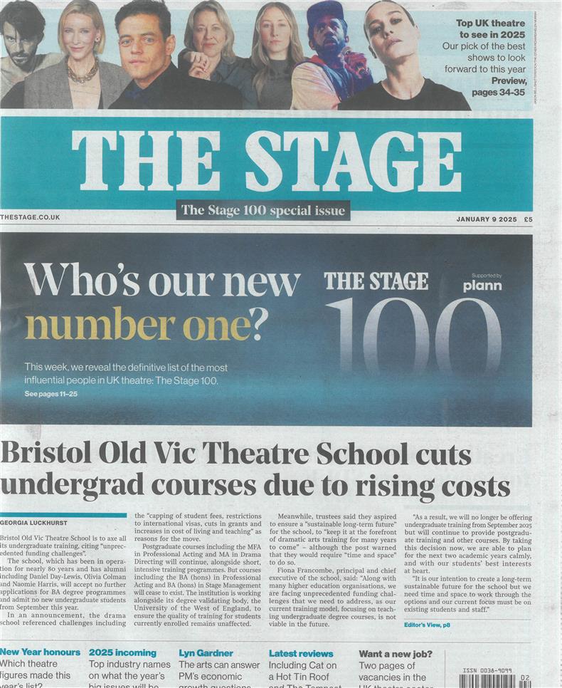 The Stage - 09/01/2025