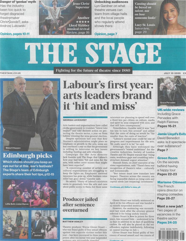 The Stage - 10/07/2025