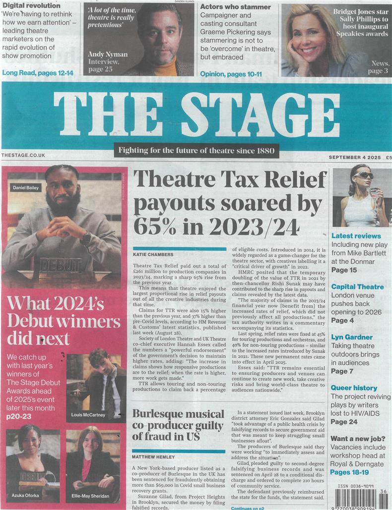 The Stage - 04/09/2025