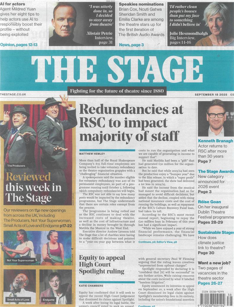 The Stage - 18/09/2025