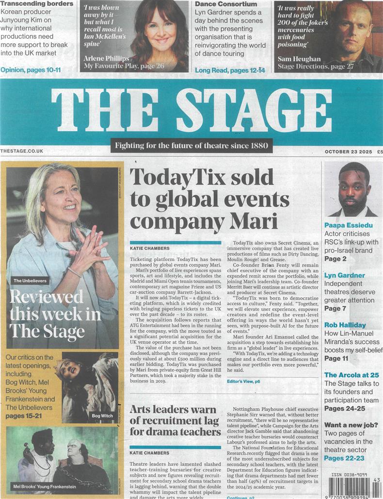The Stage - 23/10/2025