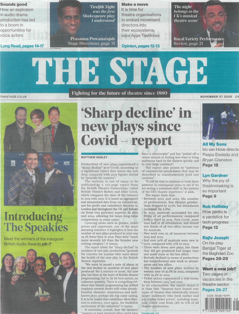 The Stage - 27/11/2025