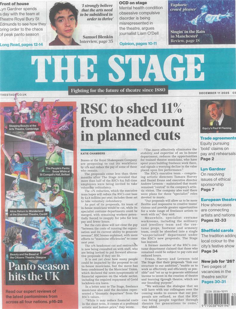 The Stage - 11/12/2025