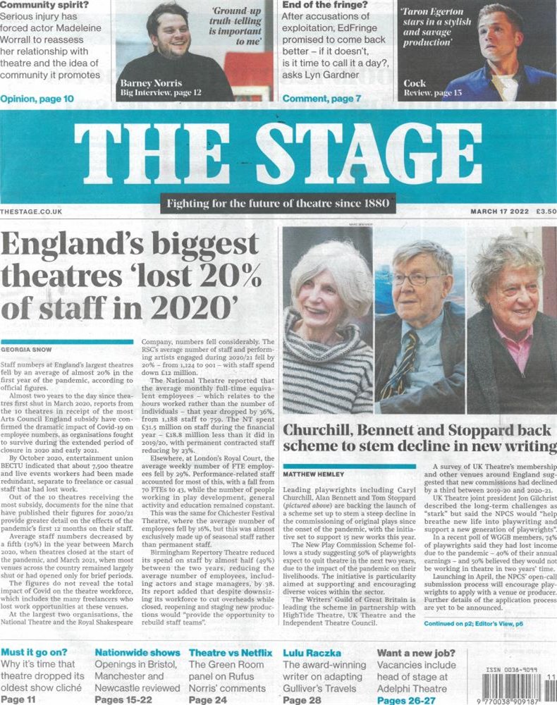 The Stage Magazine Issue 17/03/2022