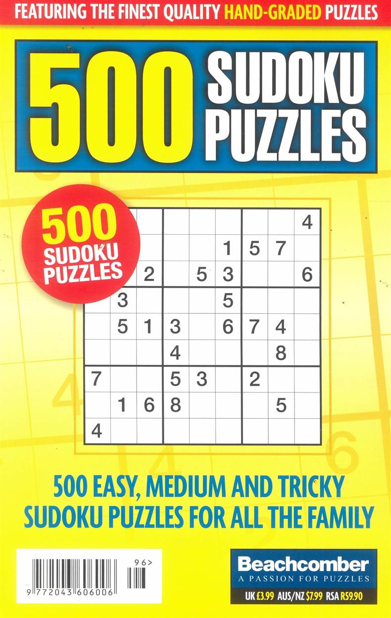 500 Sudoku Puzzles - NO 96