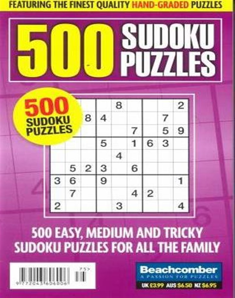500 Sudoku Puzzles Magazine Issue NO 75