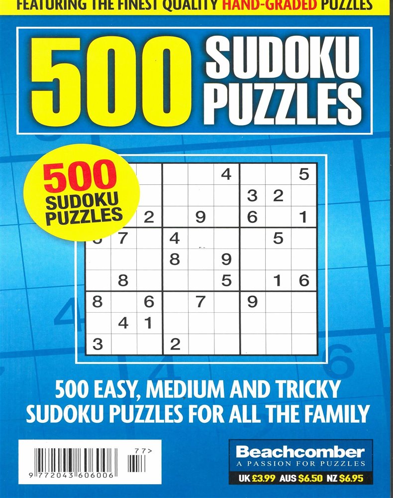 500 Sudoku Puzzles Magazine Issue NO 77
