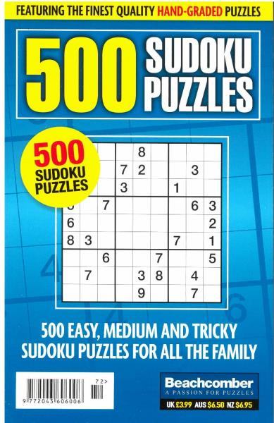 500 Sudoku Puzzles magazine