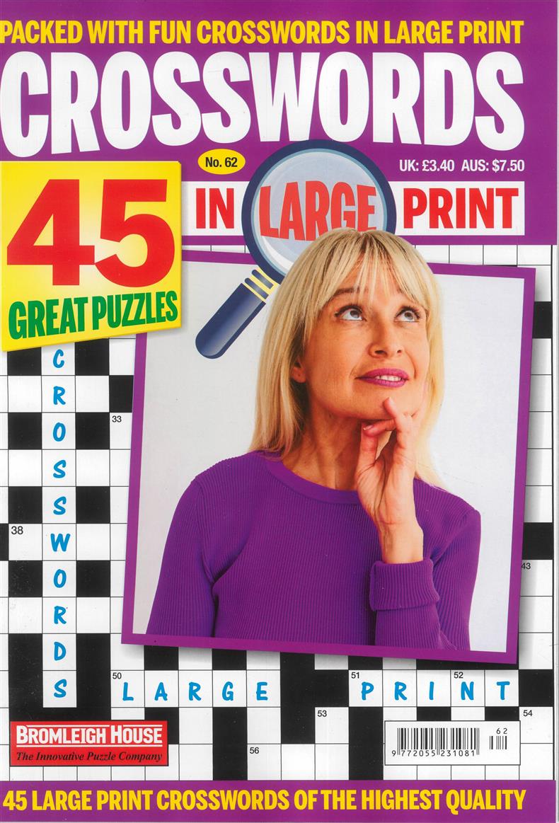 Crosswords in large print - NO 62