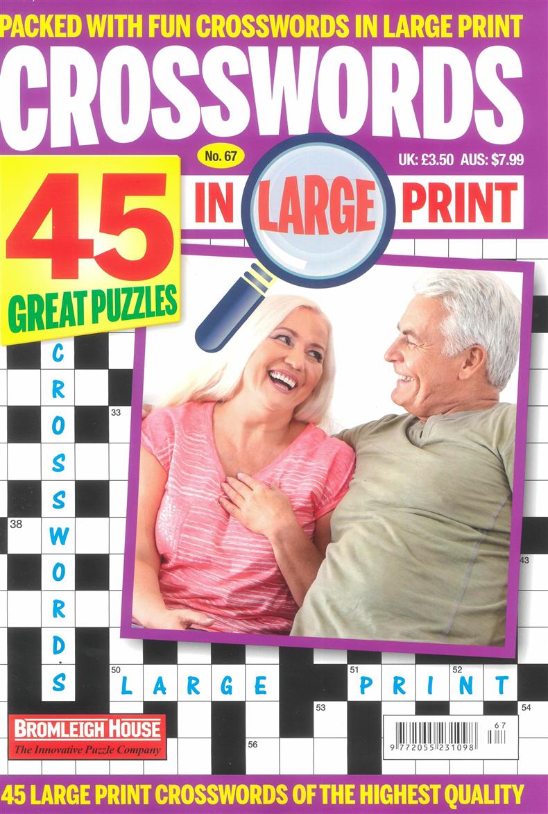 Crosswords in large print - NO 67
