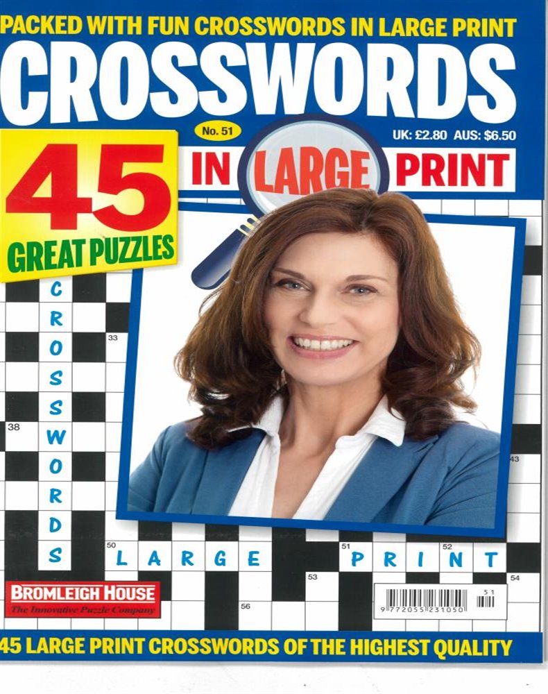 Crosswords in large print Magazine Issue NO 51
