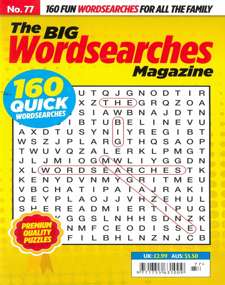 The Big Wordsearches Magazine Issue NO 77