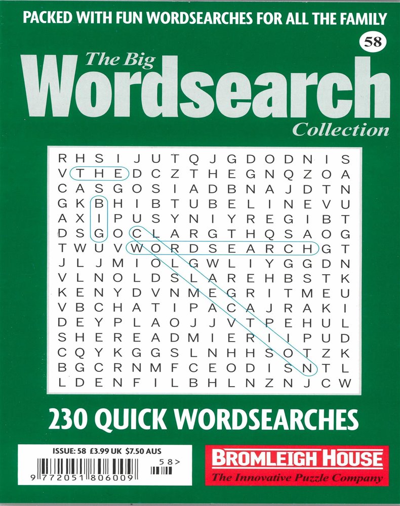 The Big Wordsearch Collection Magazine Issue NO 58