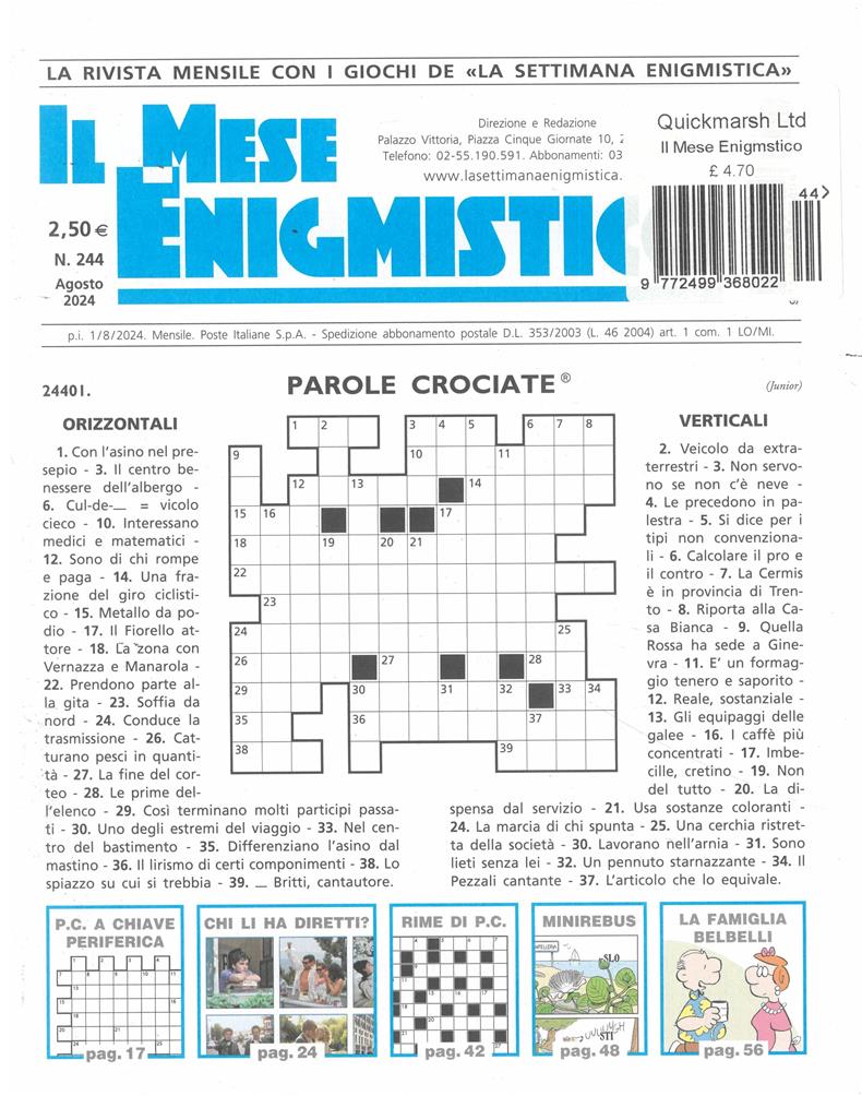 Il Mese Enigmistico - NO 244