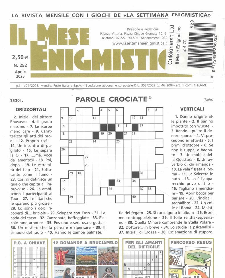 Il Mese Enigmistico - NO 252