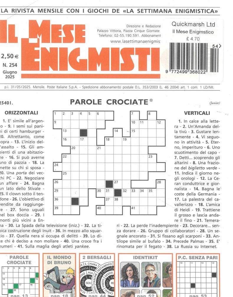 Il Mese Enigmistico - NO 254