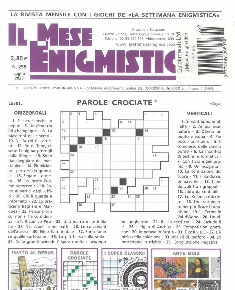 Il Mese Enigmistico - NO 255