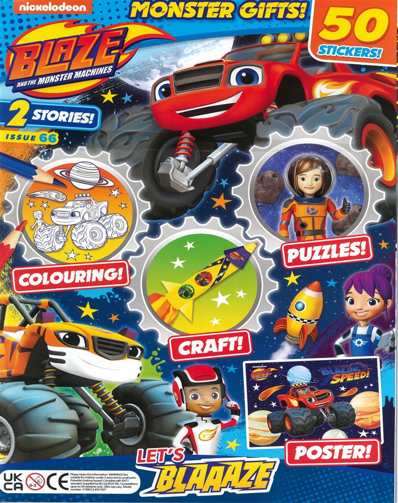 Blaze and the Monster Machines Magazine Issue NO 66